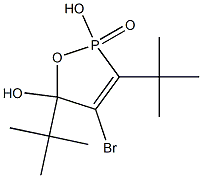 2-Hydroxy-4-bromo-5-hydroxy-3,5-di-tert-butyl-2,5-dihydro-1,2-oxaphosphole 2-oxide Struktur