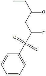 1-Fluoro-1-phenylsulfonyl-3-pentanone Struktur