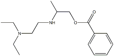 2-[2-(Diethylamino)ethylamino]-1-propanol benzoate Struktur