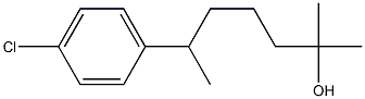 5-(4-Chlorophenyl)-1,1-dimethylhexyl alcohol Struktur