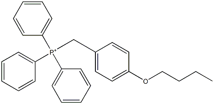 4-Butoxybenzyltriphenylphosphonium Struktur