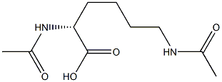 (R)-2,6-Bis(acetylamino)hexanoic acid Struktur