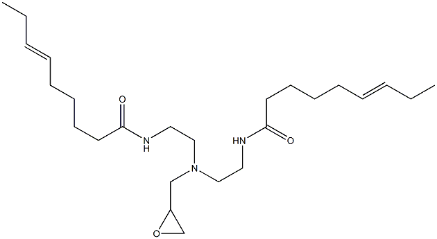 N,N'-[(Oxiran-2-ylmethylimino)bis(2,1-ethanediyl)]bis(6-nonenamide) Struktur