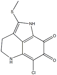 6-Chloro-1,3,4,5-tetrahydro-2-methylthiopyrrolo[4,3,2-de]quinoline-7,8-dione Struktur