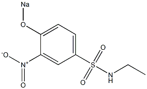 N-Ethyl-3-nitro-4-sodiooxybenzenesulfonamide Struktur