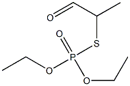 Thiophosphoric acid O,O-diethyl S-(1-oxopropan-2-yl) ester Struktur