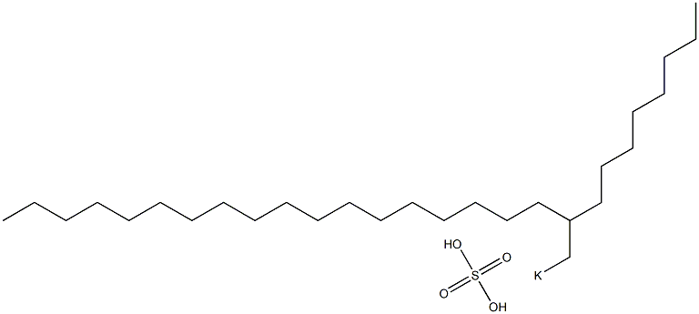 Sulfuric acid 2-octylicosyl=potassium salt Struktur