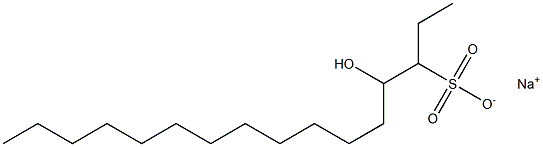 4-Hydroxyhexadecane-3-sulfonic acid sodium salt Struktur