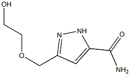 5-(2-Hydroxyethoxymethyl)-2H-pyrazole-3-carboxamide Struktur