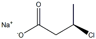 [R,(-)]-3-Chlorobutyric acid sodium salt Struktur