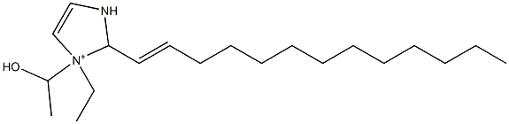 1-Ethyl-1-(1-hydroxyethyl)-2-(1-tridecenyl)-4-imidazoline-1-ium Struktur