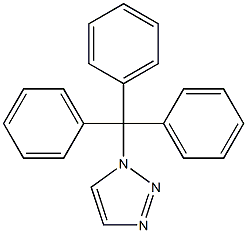 1-(Triphenylmethyl)-1H-1,2,3-triazole Struktur