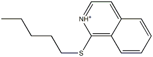 1-Pentylthioisoquinolinium Struktur