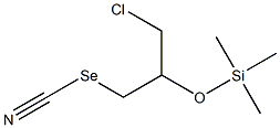 2-Trimethylsiloxy-3-chloropropyl selenocyanate Struktur