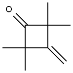 2,2,4,4-Tetramethyl-3-methylene-1-cyclobutanone Struktur