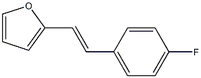 2-(4-Fluorostyryl)furan Struktur