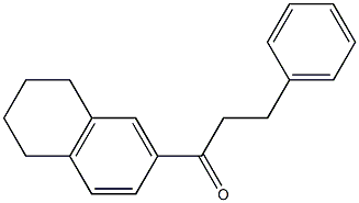 1-(Tetralin-6-yl)-3-phenyl-1-propanone Struktur