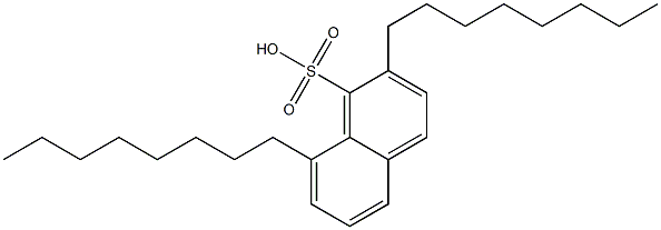 2,8-Dioctyl-1-naphthalenesulfonic acid Struktur