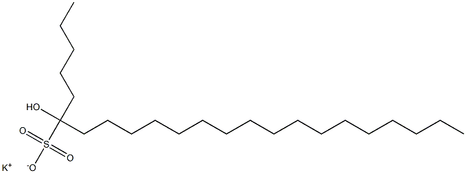 6-Hydroxytricosane-6-sulfonic acid potassium salt Struktur