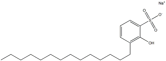 2-Hydroxy-3-tetradecylbenzenesulfonic acid sodium salt Struktur