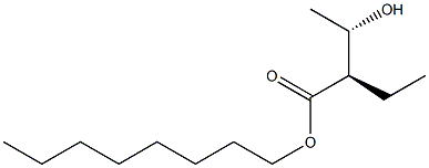 (2R,3S)-2-Ethyl-3-hydroxybutyric acid octyl ester Struktur