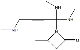 1-(4-(Trimethylaminio)-2-butynyl)-4-methylazetidin-2-one Struktur