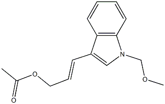 1-(Methoxymethyl)-3-(3-acetoxy-1-propenyl)-1H-indole Struktur