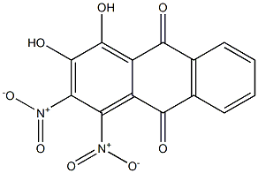 Dihydroxy-dinitro-anthraquinone Struktur