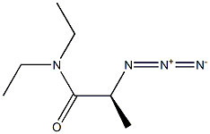 [S,(+)]-2-Azido-N,N-diethylpropionamide Struktur