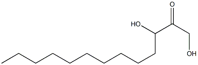 1,3-Dihydroxy-2-tridecanone Struktur