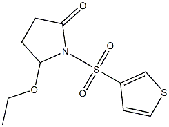 5-Ethoxy-1-(3-thienylsulfonyl)pyrrolidin-2-one Struktur