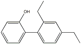 2-(2,4-Diethylphenyl)phenol Struktur