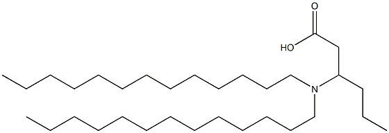 3-(Ditridecylamino)hexanoic acid Struktur