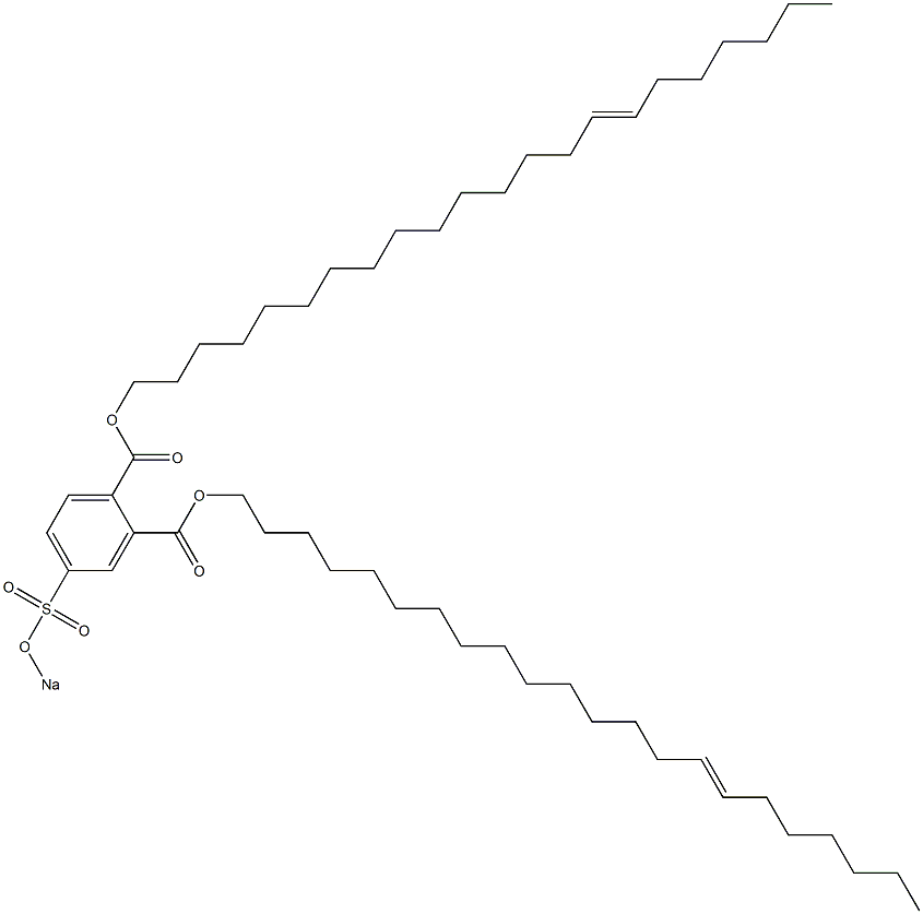 4-(Sodiosulfo)phthalic acid di(15-docosenyl) ester Struktur