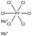 Rubidium hexachloroplatinate(IV) Struktur