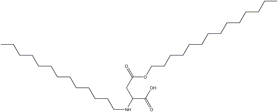 2-Tridecylamino-3-(tetradecyloxycarbonyl)propionic acid Struktur