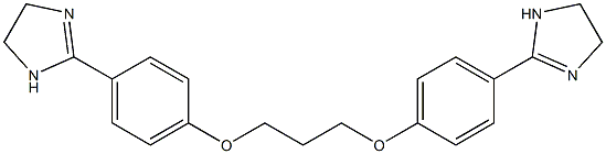 2,2'-[Propane-1,3-diylbisoxybis(4,1-phenylene)]di(1-imidazoline) Struktur