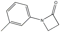 1-(3-Methylphenyl)azetidin-2-one Struktur