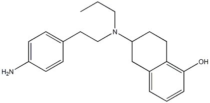 6-[N-[2-(4-Aminophenyl)ethyl]-N-propylamino]-5,6,7,8-tetrahydronaphthalen-1-ol Struktur