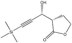 (3S)-3-[(R)-1-Hydroxy-3-trimethylsilyl-2-propyn-1-yl]dihydrofuran-2(3H)-one Struktur