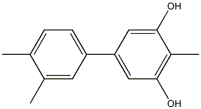 2-Methyl-5-(3,4-dimethylphenyl)benzene-1,3-diol Struktur