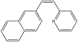 (Z)-1-(2-Naphthyl)-2-(pyridin-2-yl)ethene Struktur