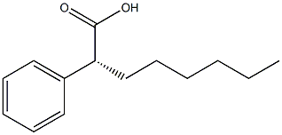 [R,(-)]-2-Phenyloctanoic acid Struktur