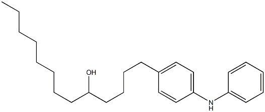 4-(5-Hydroxytridecyl)phenylphenylamine Struktur