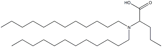 2-(Didodecylamino)valeric acid Struktur