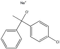 Sodium 1-(p-chlorophenyl)-1-phenylethanolate Struktur