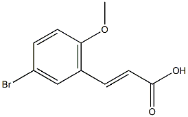 3-Bromo-6-methoxy-trans-cinnamic acid Struktur