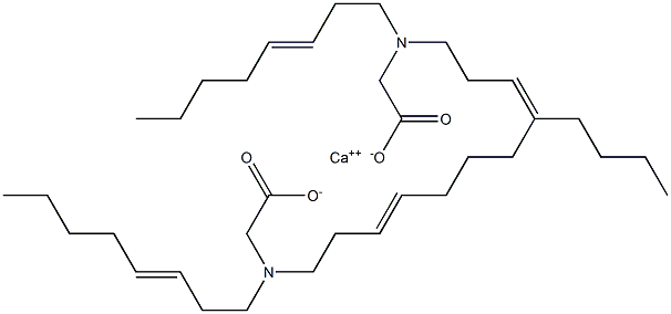 Bis[N,N-di(3-octenyl)glycine]calcium salt Struktur