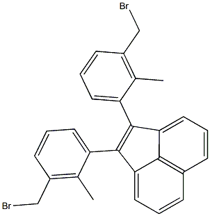 1,2-Bis(2-methyl-3-bromomethylphenyl)acenaphthylene Struktur