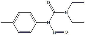 N-(4-Methylphenyl)-N-nitroso-N',N'-diethylurea Struktur